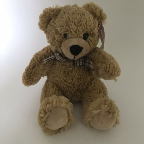 Animal Alley TEDDY Bear Plush Toys R Us Plaid Bow Stuffed Brown Tan 10