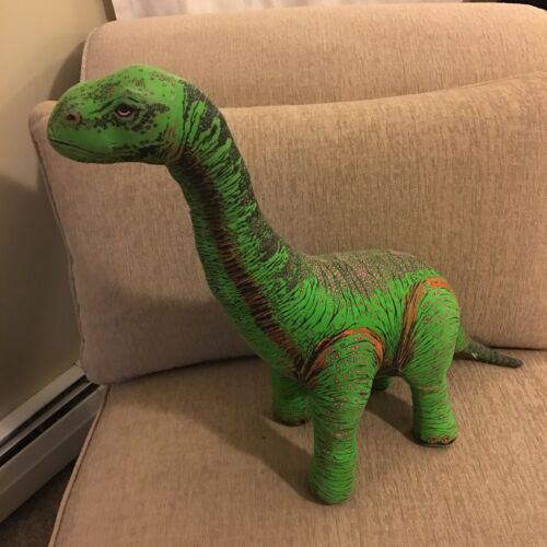 Vintage 1992 Applause Green Brontosaurus Dinosaur Stuffed Toy 18