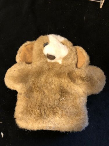 APPLAUSE BROWN DOG PLUSH HAND PUPPET VINTAGE COLLECTIBLE