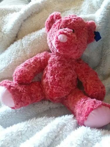 Red pink Teddy Bear Applause  Stuffed Animal Paws Pink