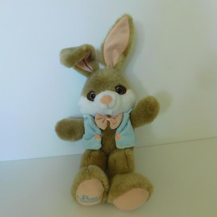 Bunny Rabbit Plush Pose-able Ears Peter Cottontail Stuffed Vintage Easter Gift