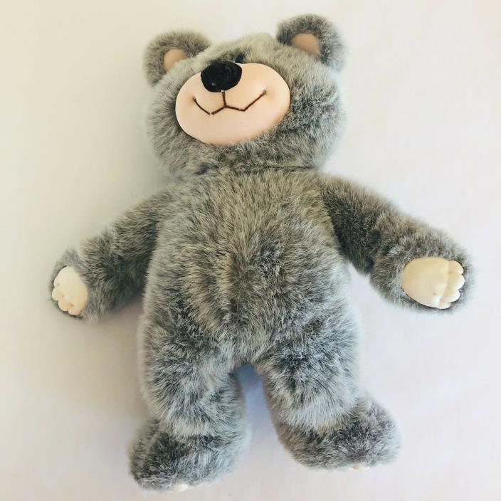 Vintage Applause Wallace Berrie 1986 Plush Teddy Bear Gray