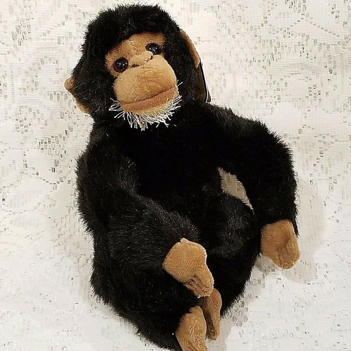 Aurora Monkey Chimp Ape Black Stuffed Animal Toy Beanbag 8
