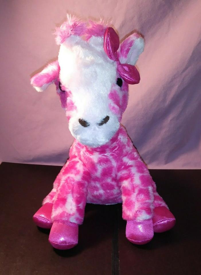 Aurora World Girlz Nation Pink Giraffe Plush, 12