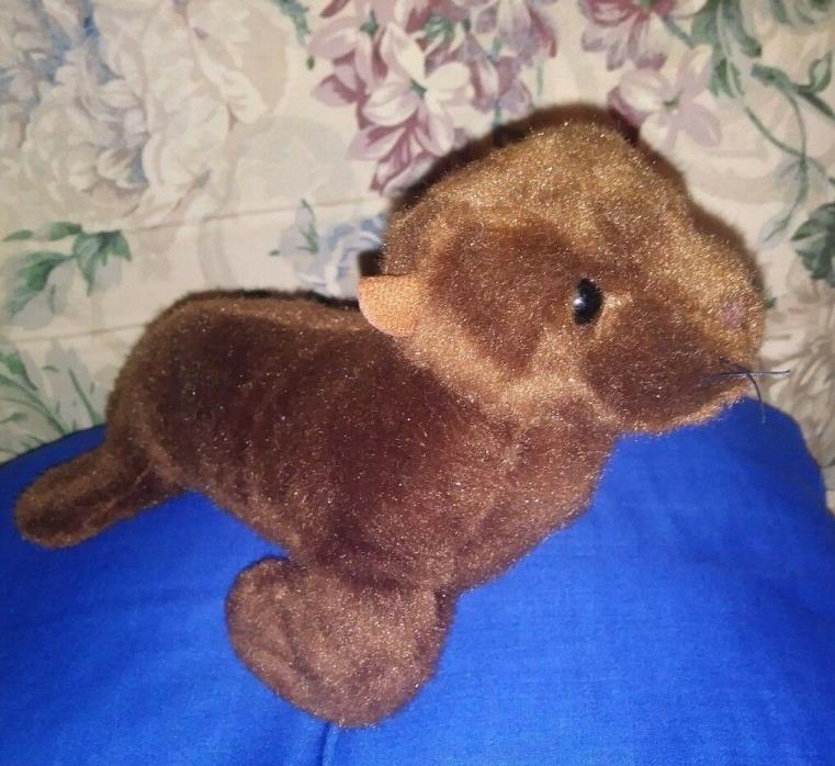 Aurora World Plush Brown Seal Stuffed Animal