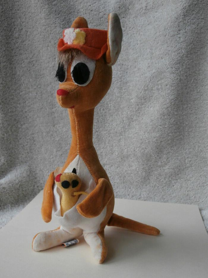 HTF Vintage 1960's Dakin Japan DREAM PETS Plush KANGAROO MAMA