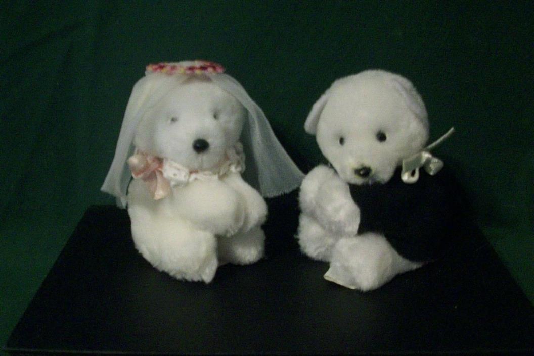 Mini Hugger Bride & Groom Bears by Dakin