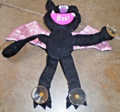 Vintage Dakin Stuffed Boo Bat with suction cups 8