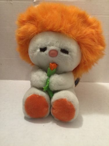 Vintage Dakin 1984 Fun Farm Frou Frou Plush Orange White 10