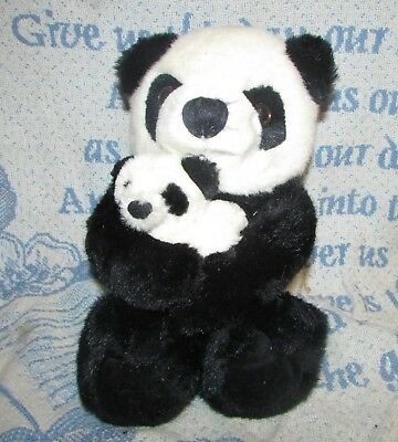 vintage DAKIN PANDA BEAR  stuffed plush toy animal 1986