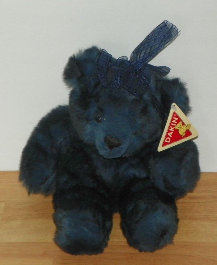 Dakin Blue Teddy Bear Plush Soft