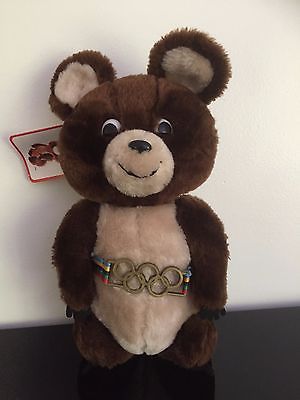 Dakin MISHA Bear Moscow Olympics 1979 1980 Mascot 11 inch Handcrafted with Tags