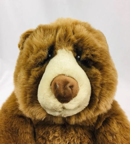 Lou Rankin Dakin Jasper Brown Grizzly Huggable Bear Stuffed Animal Plush Friend