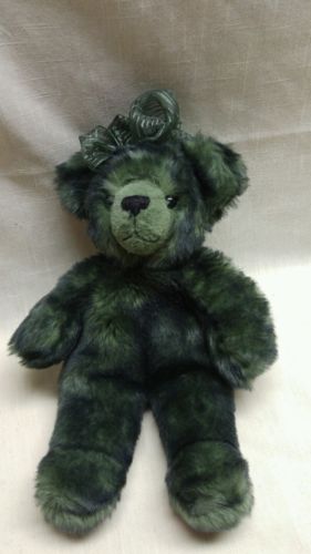 DAKIN JEWEL GREEN STUFFED PLUSH TEDDY BEAR