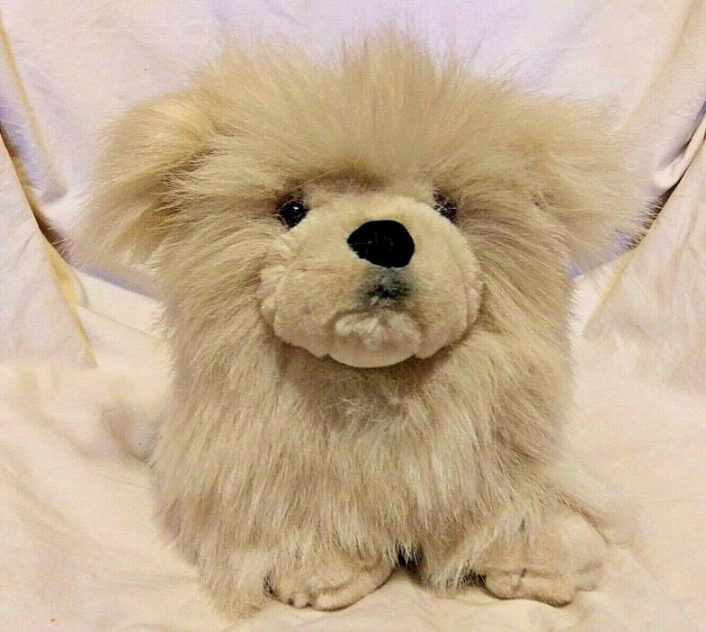 Dakin Brown Tan Puppy Dog Plush Stuffed Animal 11 inches Long #56285 Very Soft