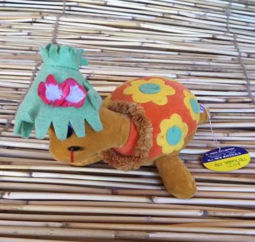 Vintage Dakin Dream Pets Honolulu Harry 3553 Stuffed Turtle Animal Japan Honu