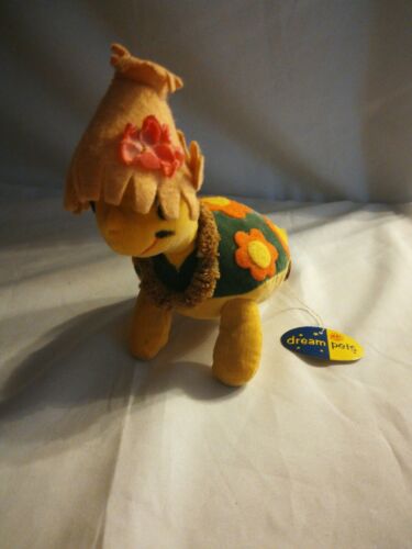 Vintage dream pets sawdust stuffed honolulu harry turtle Japan Dakin w tag!