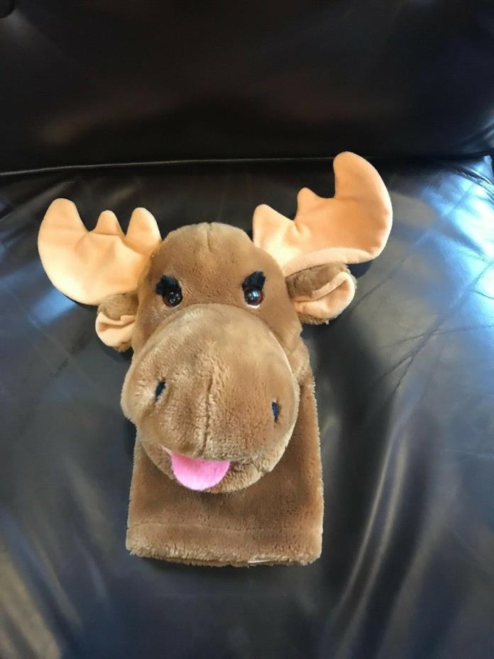 VTG Rare HTF Dakin  Plush Stuffed Moose Hand Puppet 1988 11