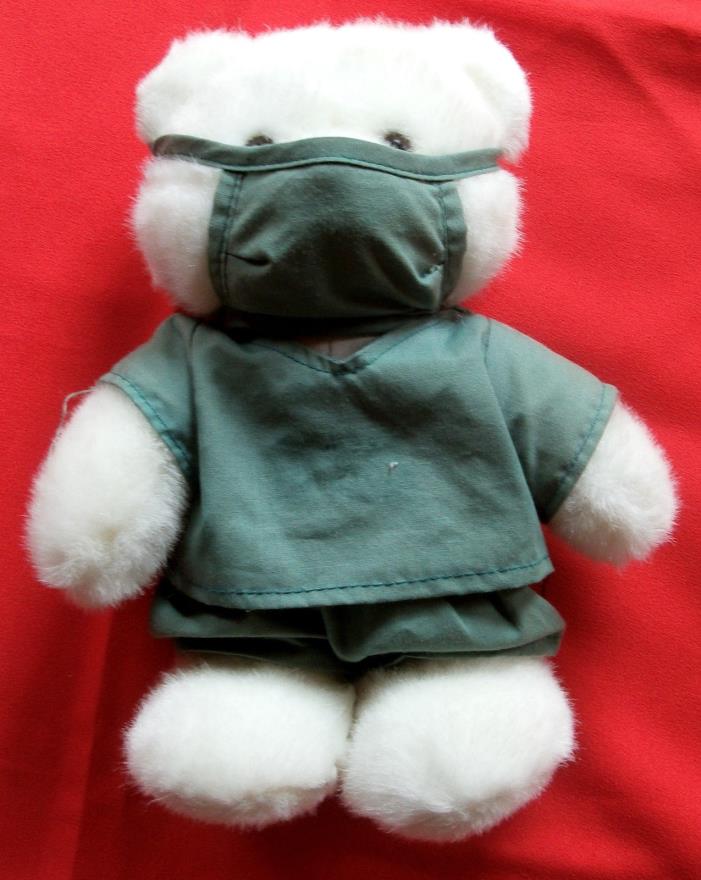 Doctor Nurse White Polar Bear ~ Surgical Outfit~ Soft Plush Stuffed Toy~Stand up