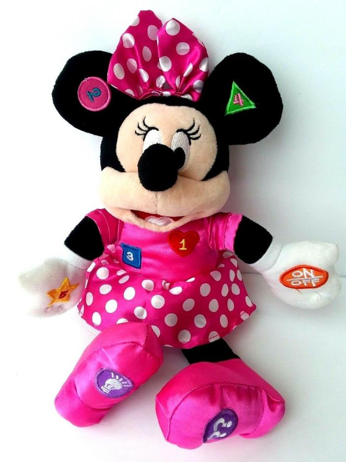 KCare Minnie Mouse Learning Pals Interactive Talking Plush Numbers Colors