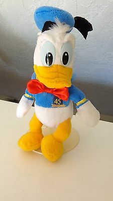 Vintage Disney Donald Duck Stuffed Plush Toy 45th Anniversary Year 2000