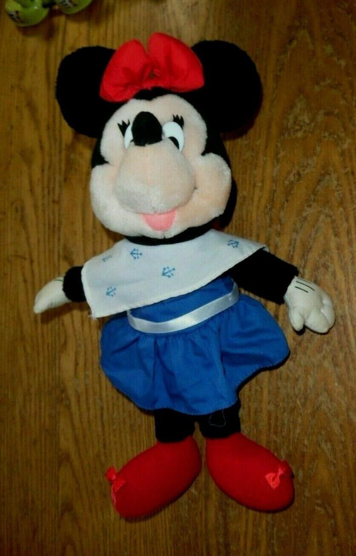 Applause Disney Minnie Mouse vintage plush Blue Dress 12