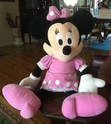 Disney Minnie Mouse in Plush Pink Polka Dot Dress  22