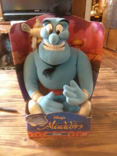 Disney's Aladdin Movie Genie w/ Lamp Plush Doll Animal NIB VTG 1992 Mattel