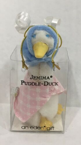 Vintage1990/1985 Eden Beatrix Potter Jemima Puddle Duck 4”  Plush Pig Gift Toy