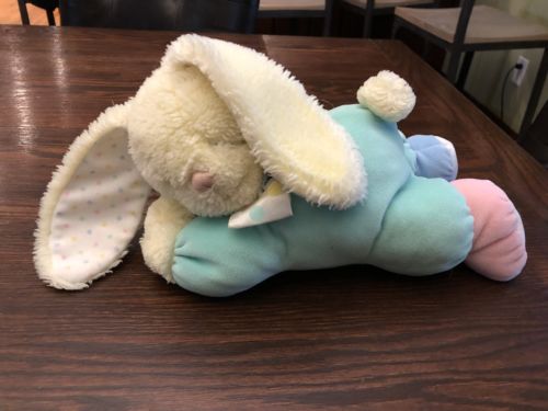 Vintage Eden Pastels Bunny Soft Plush Musical