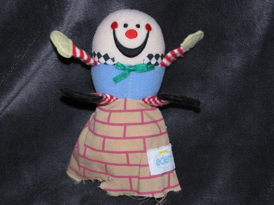 EDEN STUFFED PLUSH HUMPTY DUMPTY EGG FINGER PUPPET
