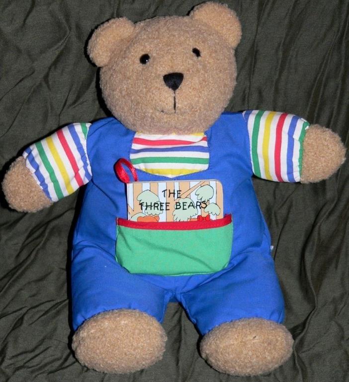 Eden teddy bear Goldilocks Three stuffed plush baby toy soft primary lovey vtg