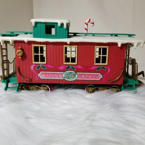New Bright 1986 Caboose LB Northern Woodland Happy Holiday Christmas Train Car