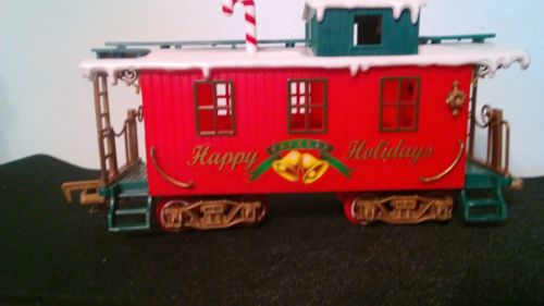 Vintage 1986 New Bright Holiday Express Happy Holidays Caboose Car Train Read
