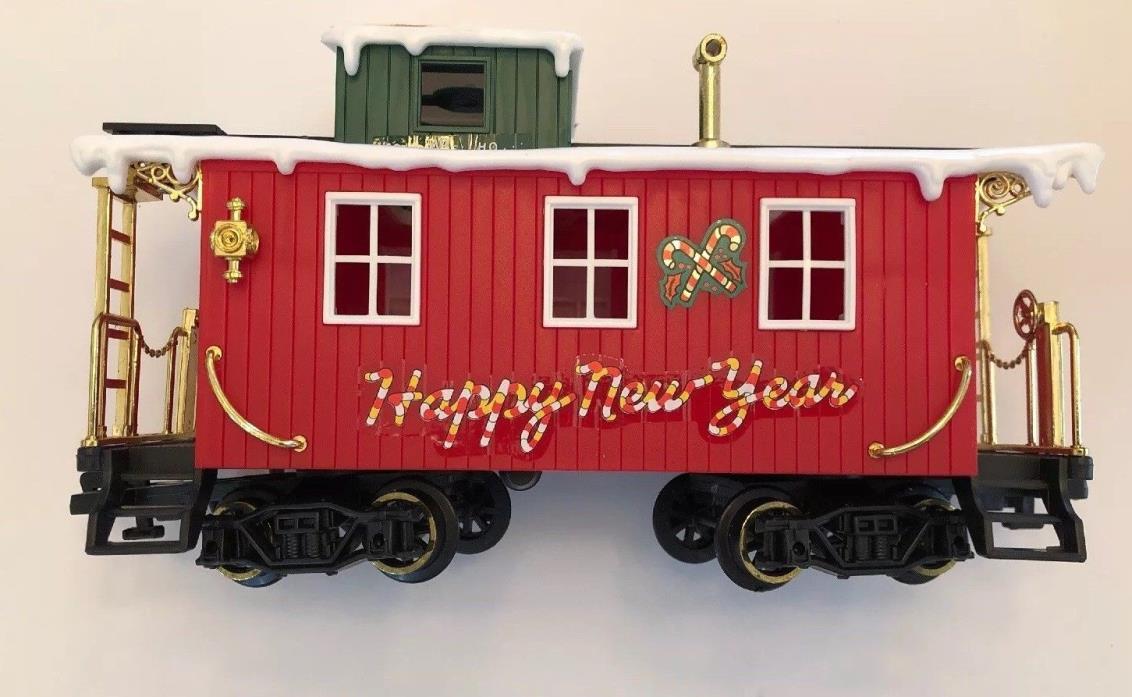 New Bright Santa’s Christmas Express 187 Train Parts-CABOOSE - Happy New Year