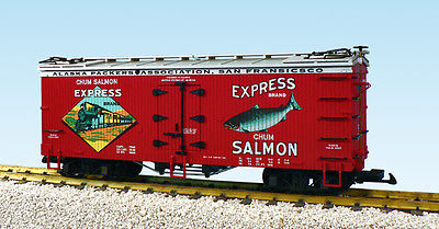 USA Trains G Scale R16323 EXPRESS SALMON - RED/SILVER