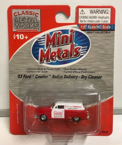 Mini Metals HO Scale '53 Ford Courier Sedan Delivery Dry Cleaner #30326 , New