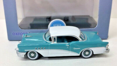 HO '55 Buick Century #87BC55001 - Turquoise/White - Oxford Diecast NEW 1:87th