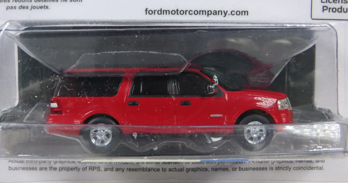 HO (1/87th) River Point Station 2007+ Ford Expedition - Red w/Light Bar