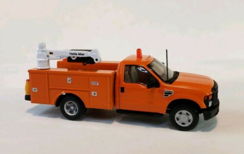 Ho 1/87 Custom River Point Station Utility Service Truck Orange