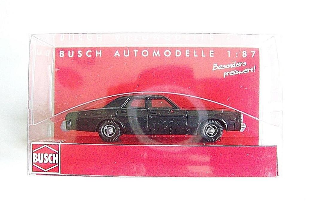 NEW :  HO Busch BLACK 1976 Dodge Monaco Sedan : Model Car # 89120
