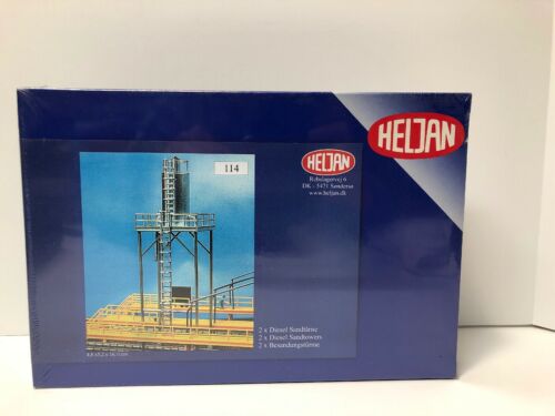 NOS Heljan 114 HO Scale 2 Diesel Sandtowers Kit Factory Sealed