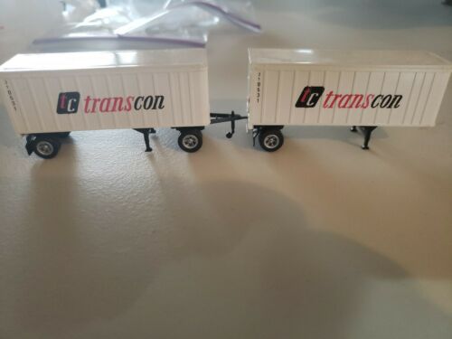 HO Scale  Transcon Double Truck Trailers
