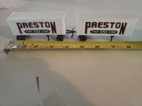 Vintage HO Scale Preston The 151 Line Double Truck Trailers