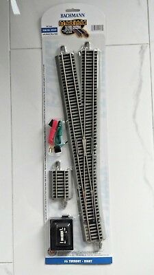 BACHMANN 1/87 HO E-Z TRACK N/S REMOTE #6 TURNOUT SWITCH RIGHT HAND  44560 F/S