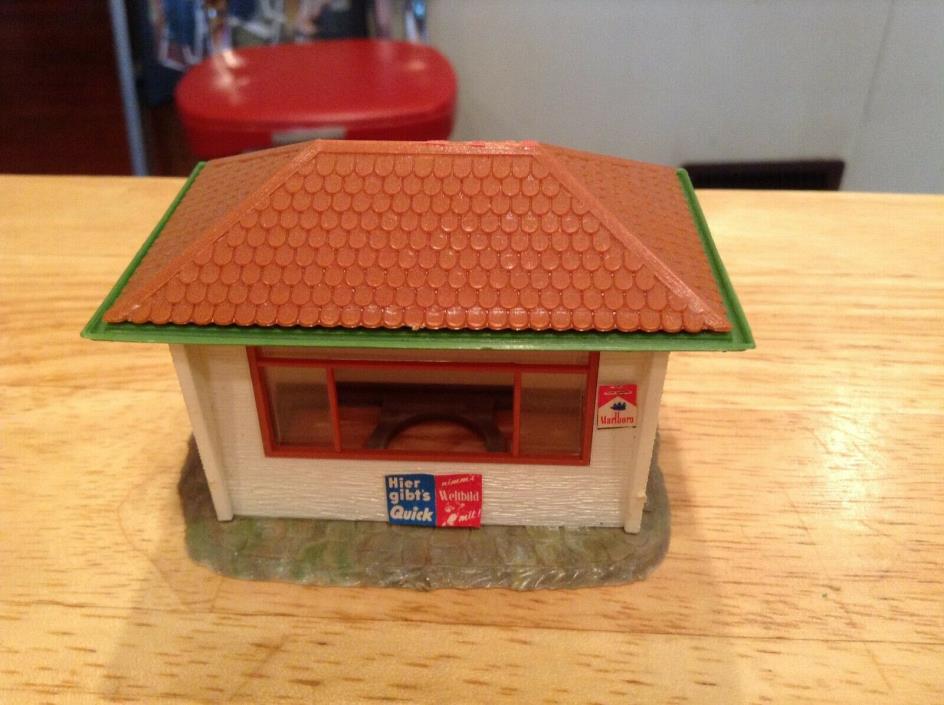 ho scale built building  kiosks stand shop / store scenery can be 4 slot car