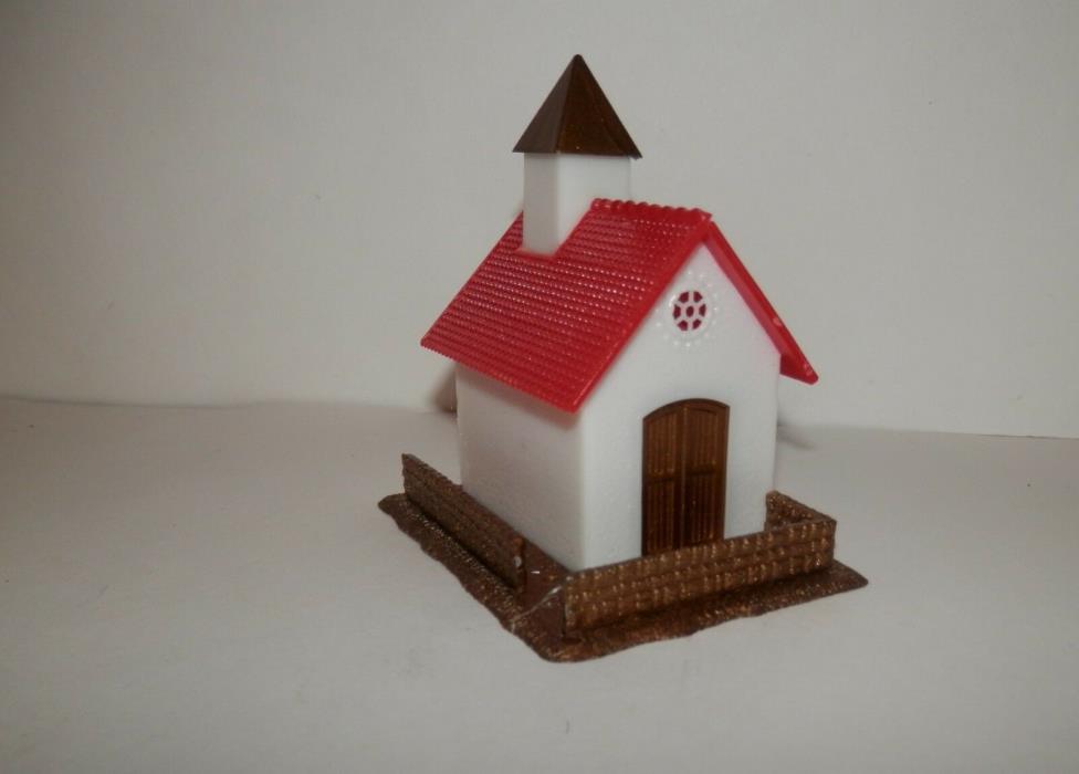 HO Scale Small Red Roof Church