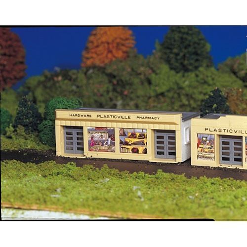 Bachmann 'HO' Model Railroad Building Kit-Plasticville Hardware Store #45143 NIB