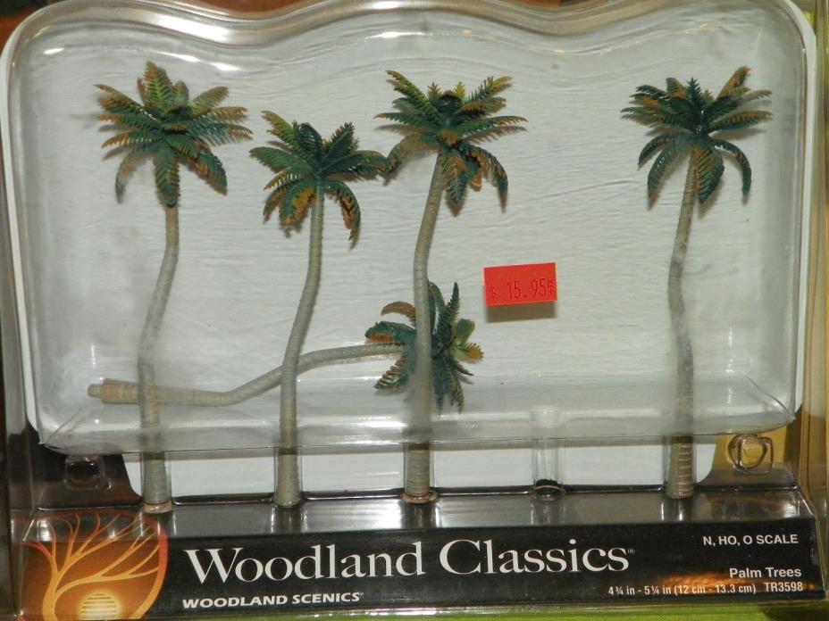Woodland Scenics 'N, HO, & O' PALM TREES #TR3598 NIB