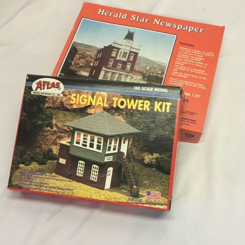 Atlas Signal Tower #704 and IHC Herald Star Newspaper #806 HO Scale Kits